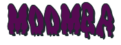 Rendering "MOOMBA" using Drippy Goo