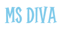 Rendering "MS DIVA" using Cooper Latin