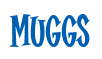 Rendering "MUGGS" using Cooper Latin