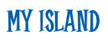 Rendering "MY ISLAND" using Cooper Latin