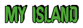 Rendering "MY ISLAND" using Callimarker