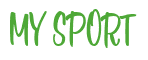 Rendering "MY SPORT" using Bean Sprout
