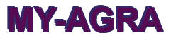 Rendering "MY-AGRA" using Arial Bold