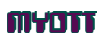 Rendering "MYOTT" using Computer Font
