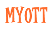 Rendering "MYOTT" using Cooper Latin