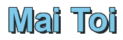 Rendering "Mai Toi" using Arial Bold