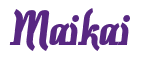 Rendering "Maikai" using Color Bar