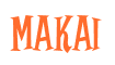 Rendering "Makai" using Cooper Latin
