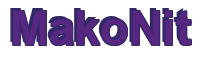 Rendering "MakoNit" using Arial Bold