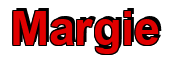 Rendering "Margie" using Arial Bold