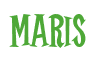 Rendering "Maris" using Cooper Latin