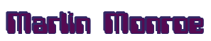 Rendering "Marlin Monroe" using Computer Font