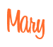 Rendering "Mary" using Bean Sprout