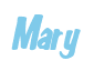 Rendering "Mary" using Big Nib