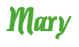 Rendering "Mary" using Color Bar