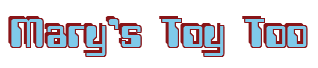 Rendering "Mary's Toy Too" using Computer Font