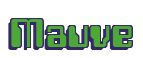 Rendering "Mauve" using Computer Font