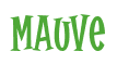 Rendering "Mauve" using Cooper Latin