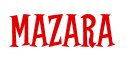 Rendering "Mazara" using Cooper Latin