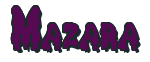 Rendering "Mazara" using Drippy Goo
