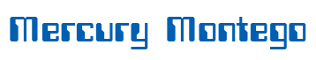 Rendering "Mercury Montego" using Computer Font