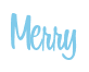 Rendering "Merry" using Bean Sprout