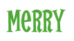 Rendering "Merry" using Cooper Latin