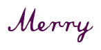 Rendering "Merry" using Commercial Script