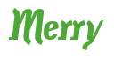 Rendering "Merry" using Color Bar
