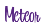 Rendering "Meteor" using Bean Sprout