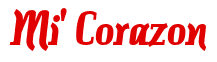Rendering "Mi' Corazon" using Color Bar