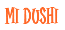 Rendering "Mi Dushi" using Cooper Latin