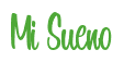 Rendering "Mi Sueno" using Bean Sprout
