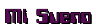 Rendering "Mi Sueno" using Computer Font