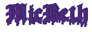 Rendering "MicBeth" using Dracula Blood