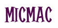 Rendering "MicMac" using Cooper Latin
