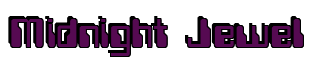Rendering "Midnight Jewel" using Computer Font