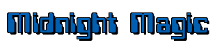 Rendering "Midnight Magic" using Computer Font