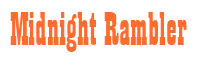 Rendering "Midnight Rambler" using Bill Board