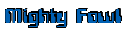 Rendering "Mighty Fowl" using Computer Font