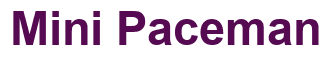 Rendering "Mini Paceman" using Arial Bold