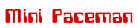 Rendering "Mini Paceman" using Computer Font