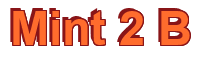 Rendering "Mint 2 B" using Arial Bold