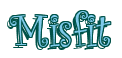Rendering "Misfit" using Curlz