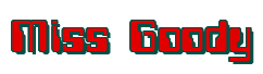 Rendering "Miss Goody" using Computer Font