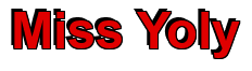 Rendering "Miss Yoly" using Arial Bold