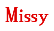 Rendering "Missy" using Credit River