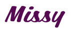 Rendering "Missy" using Casual Script