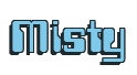 Rendering "Misty" using Computer Font