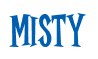 Rendering "Misty" using Cooper Latin